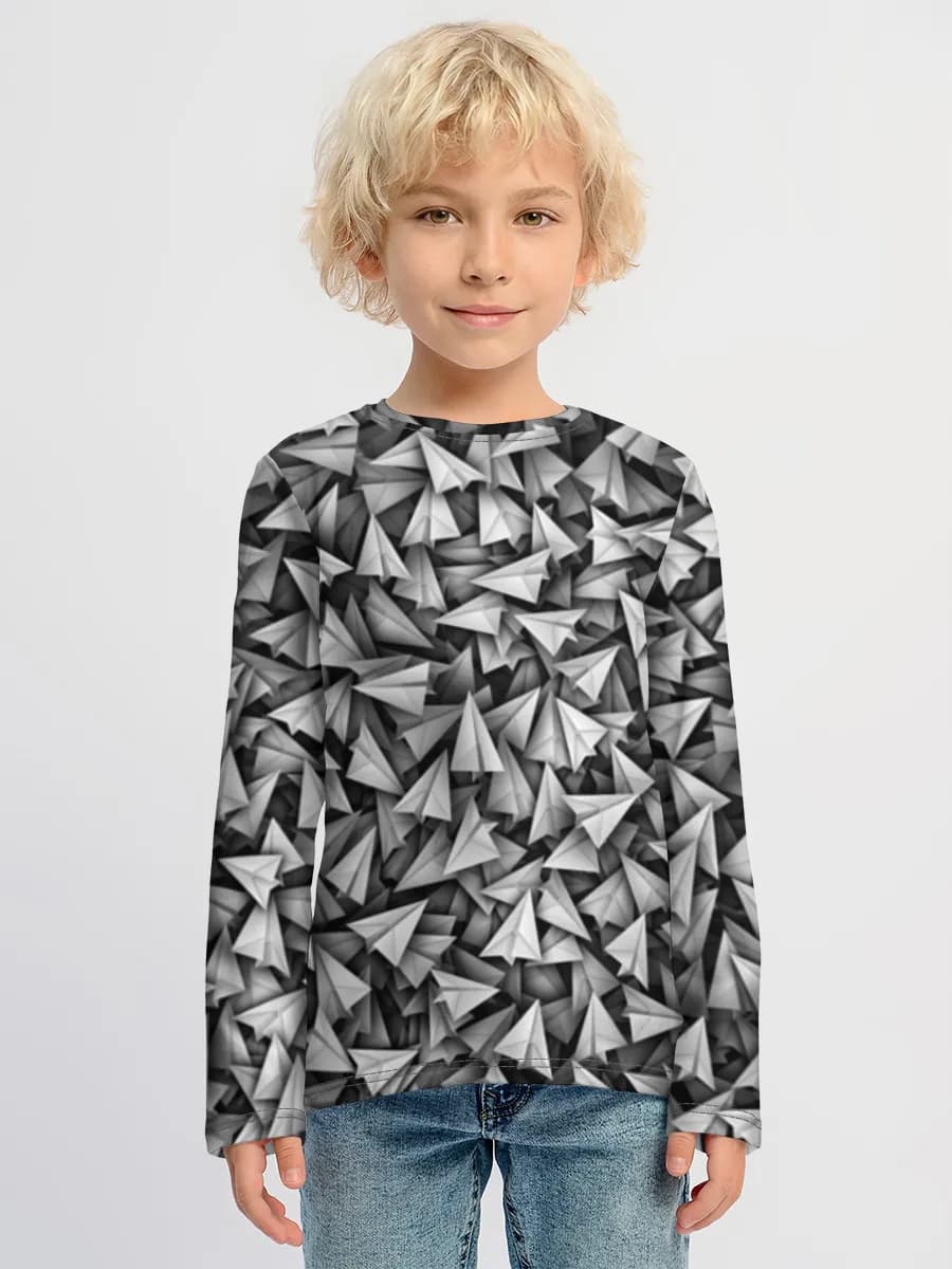 Children's cotton long sleeve shirt