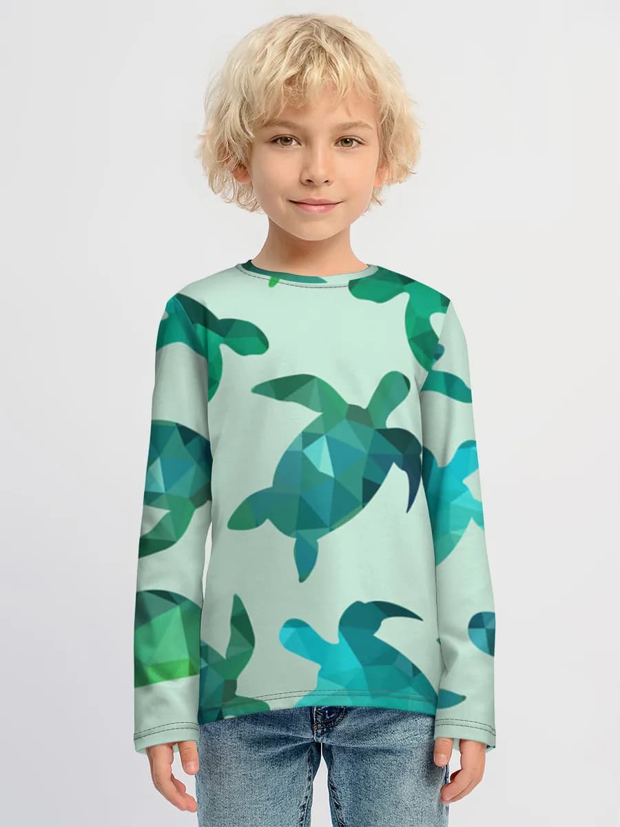 Children's cotton long sleeve shirt
