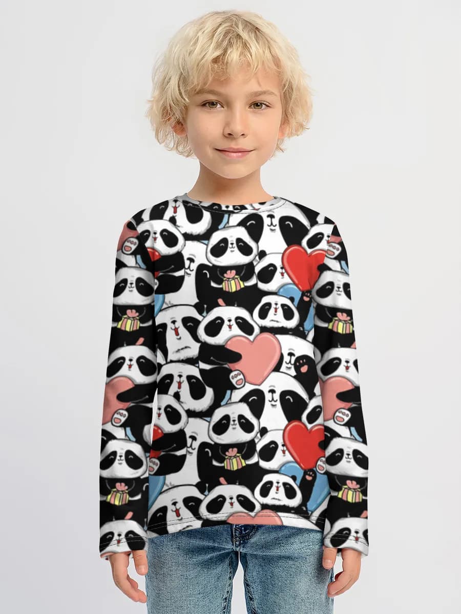 Children's cotton long sleeve shirt