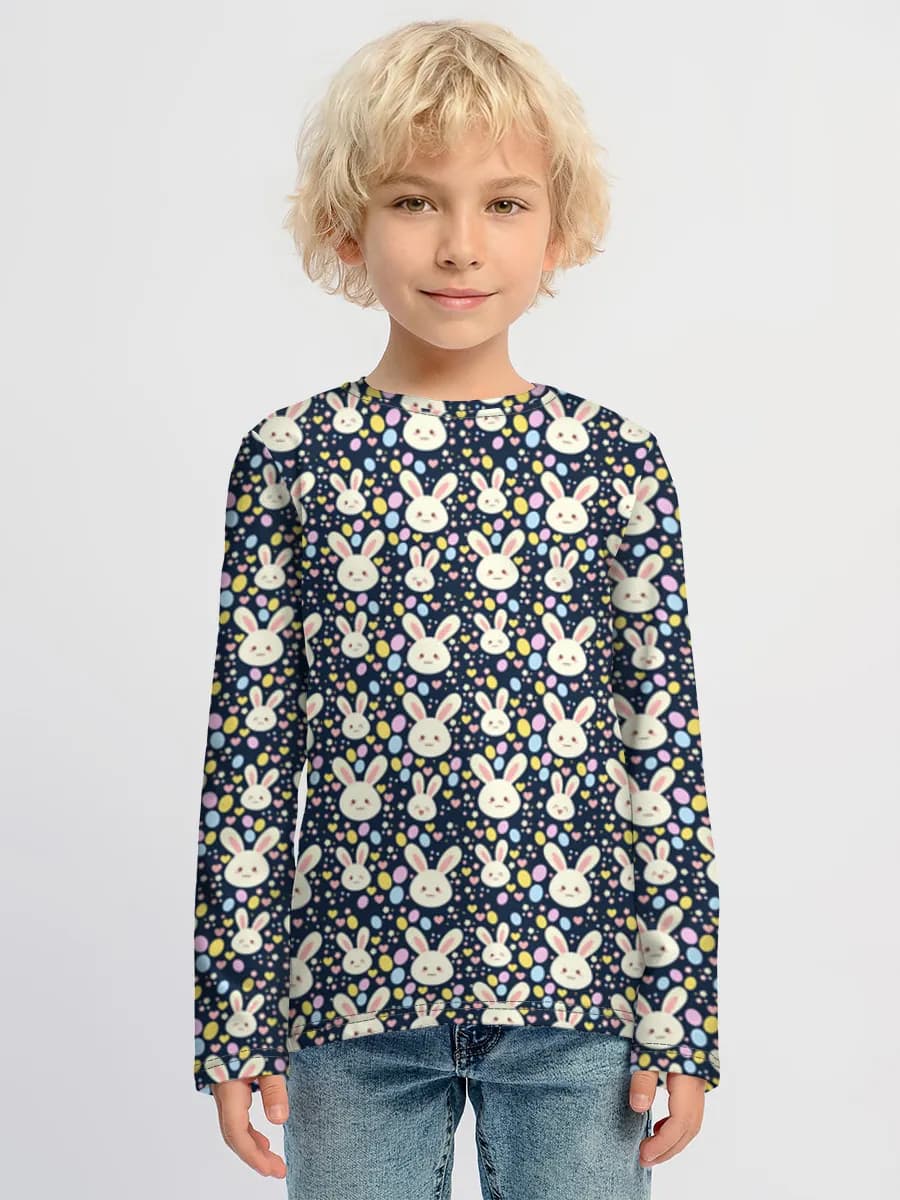 Children's cotton long sleeve shirt