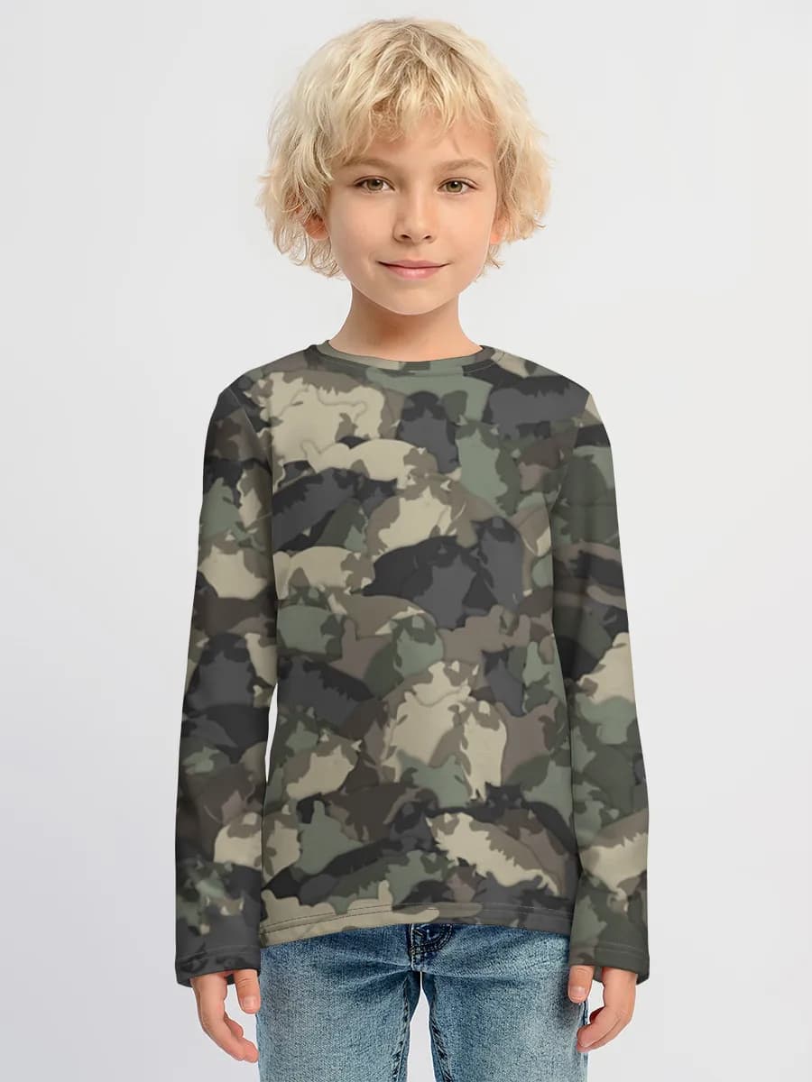 Children's cotton long sleeve shirt