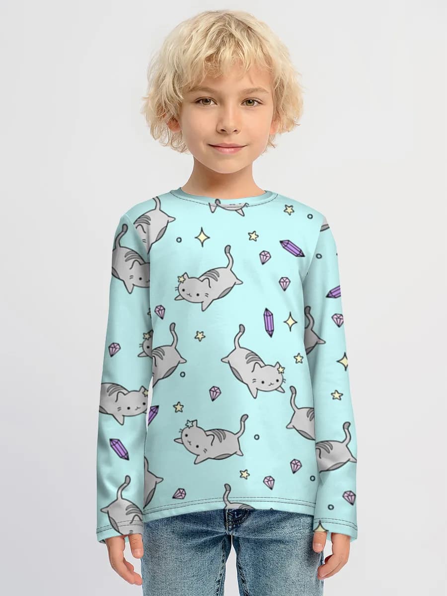 Children's cotton long sleeve shirt