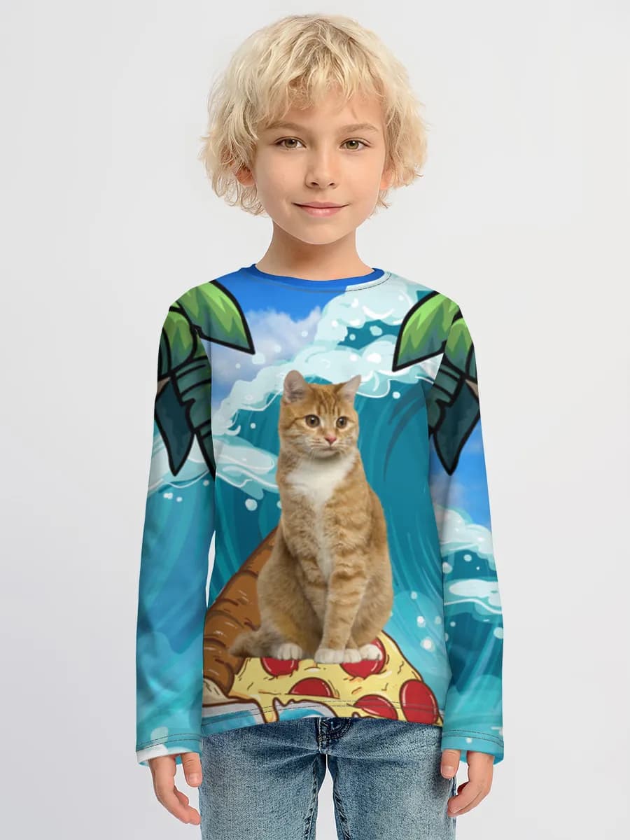 Children's cotton long sleeve shirt