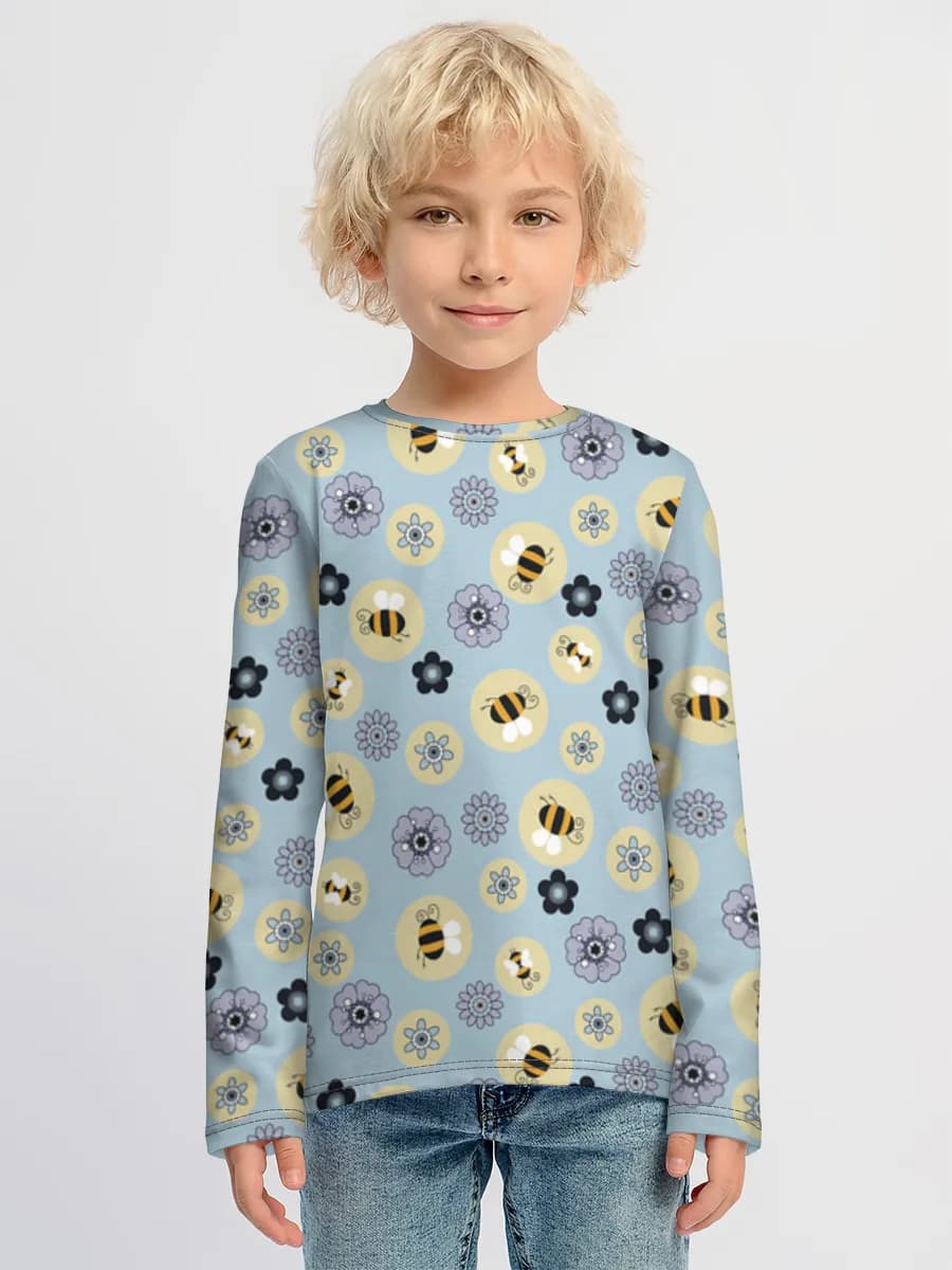 Children's cotton long sleeve shirt