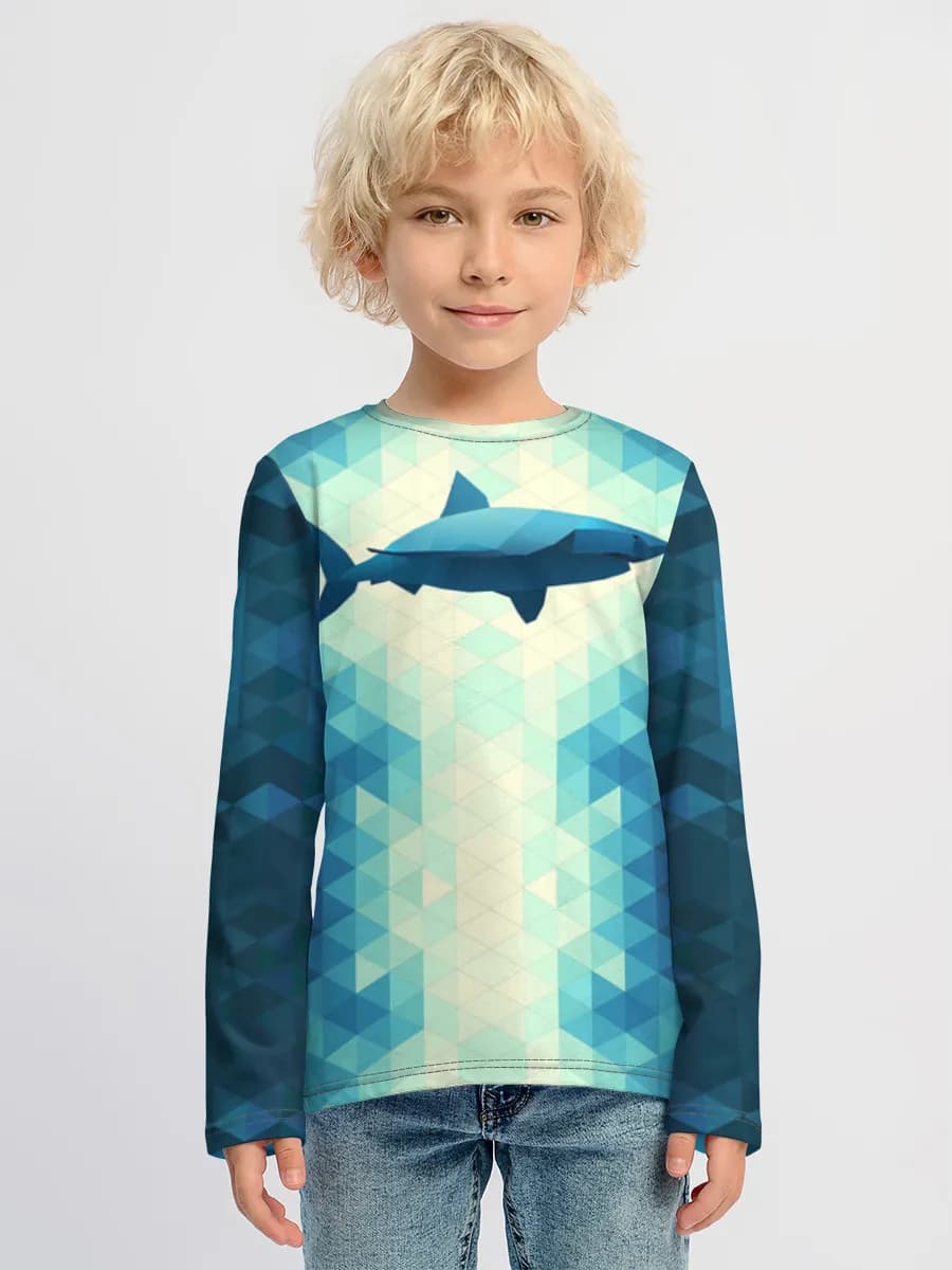 Children's cotton long sleeve shirt