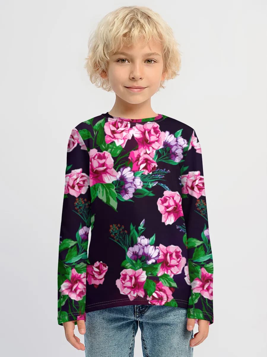 Children's cotton long sleeve shirt