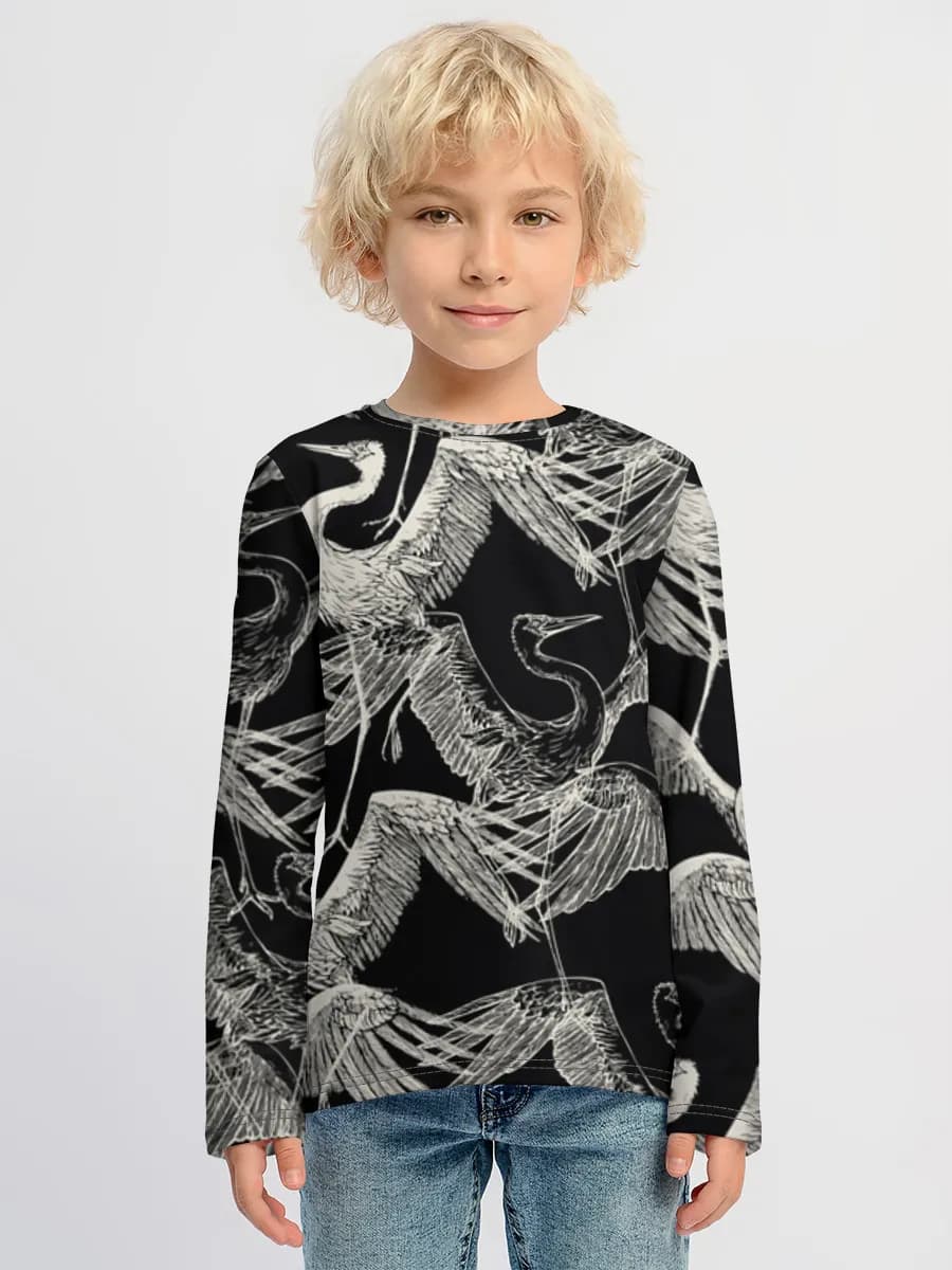 Children's cotton long sleeve shirt