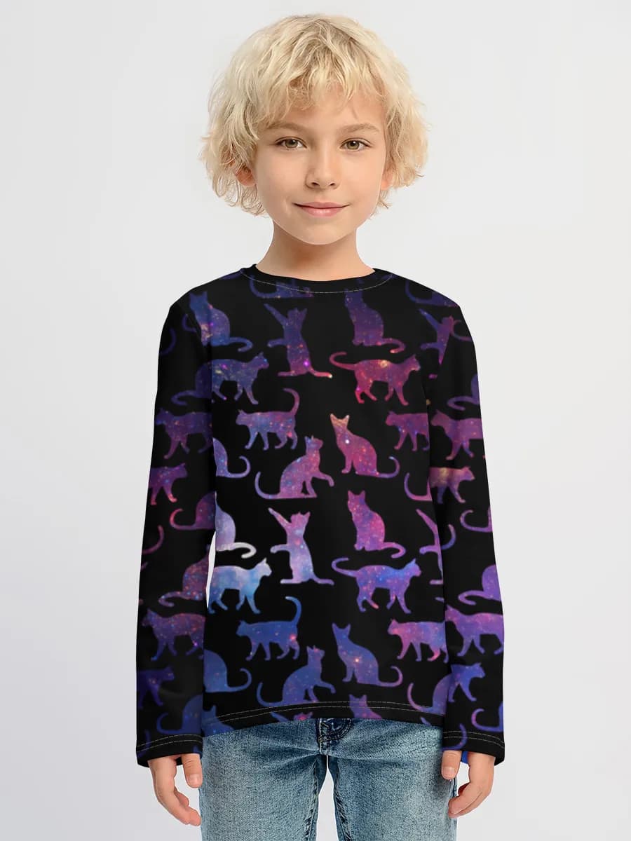 Children's cotton long sleeve shirt