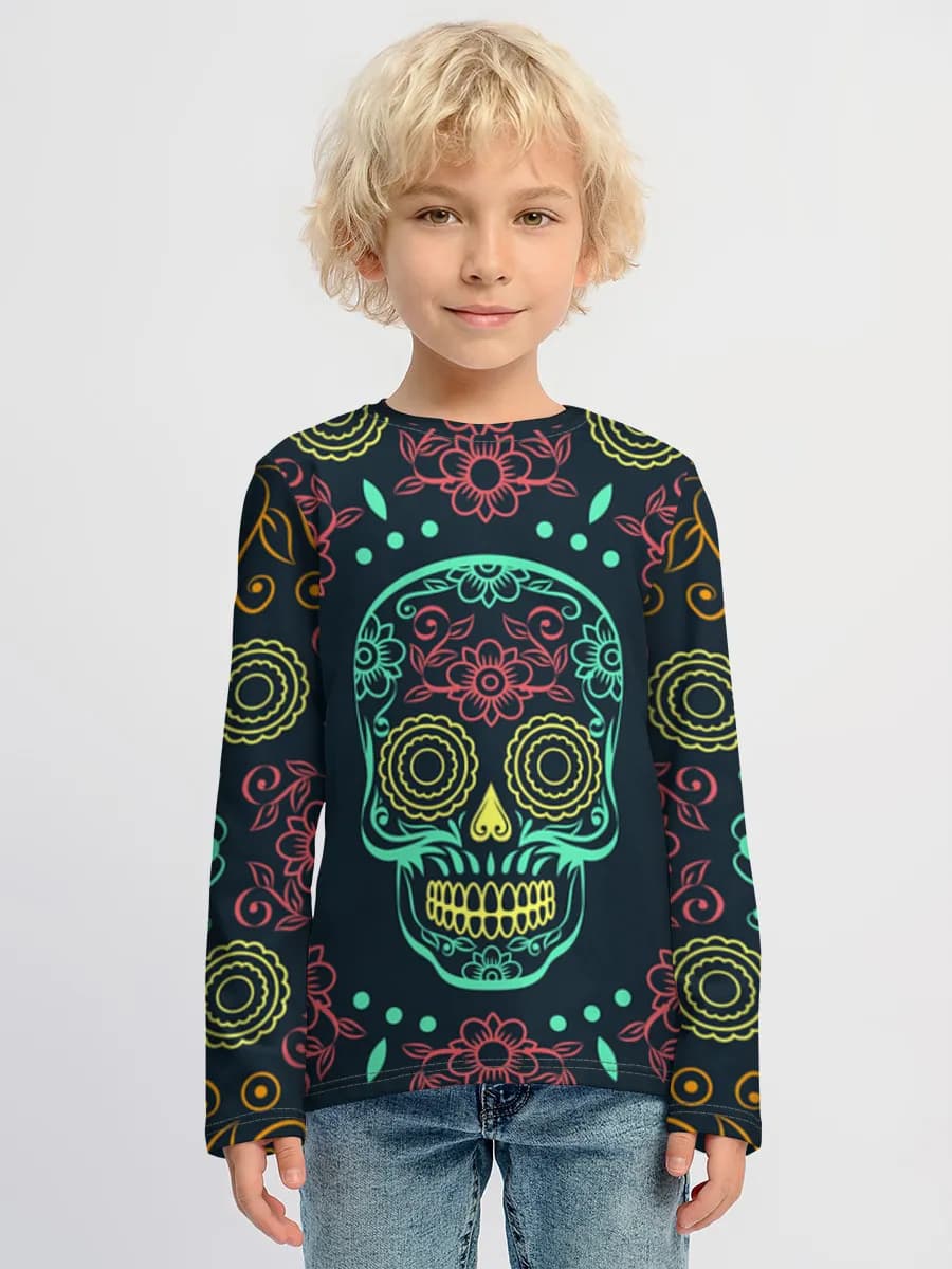 Children's cotton long sleeve shirt