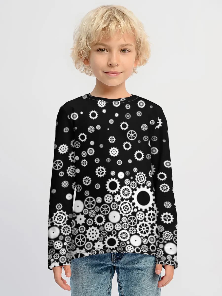 Children's cotton long sleeve shirt