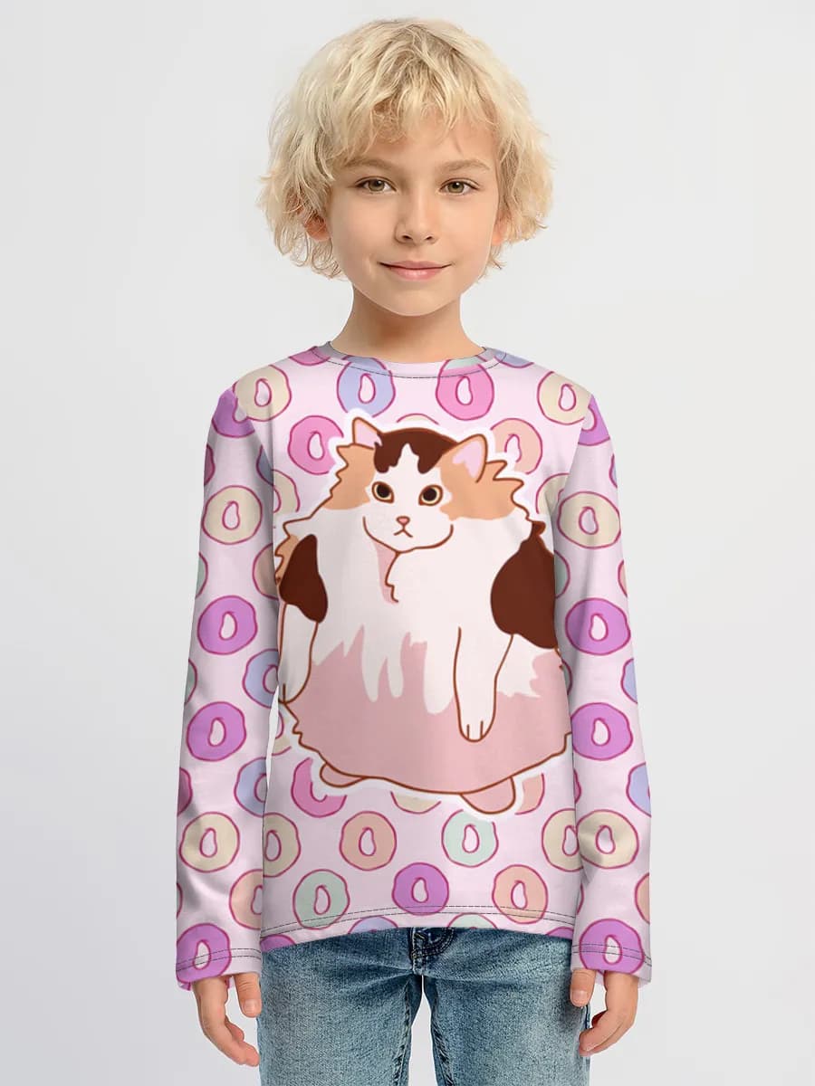 Children's cotton long sleeve shirt