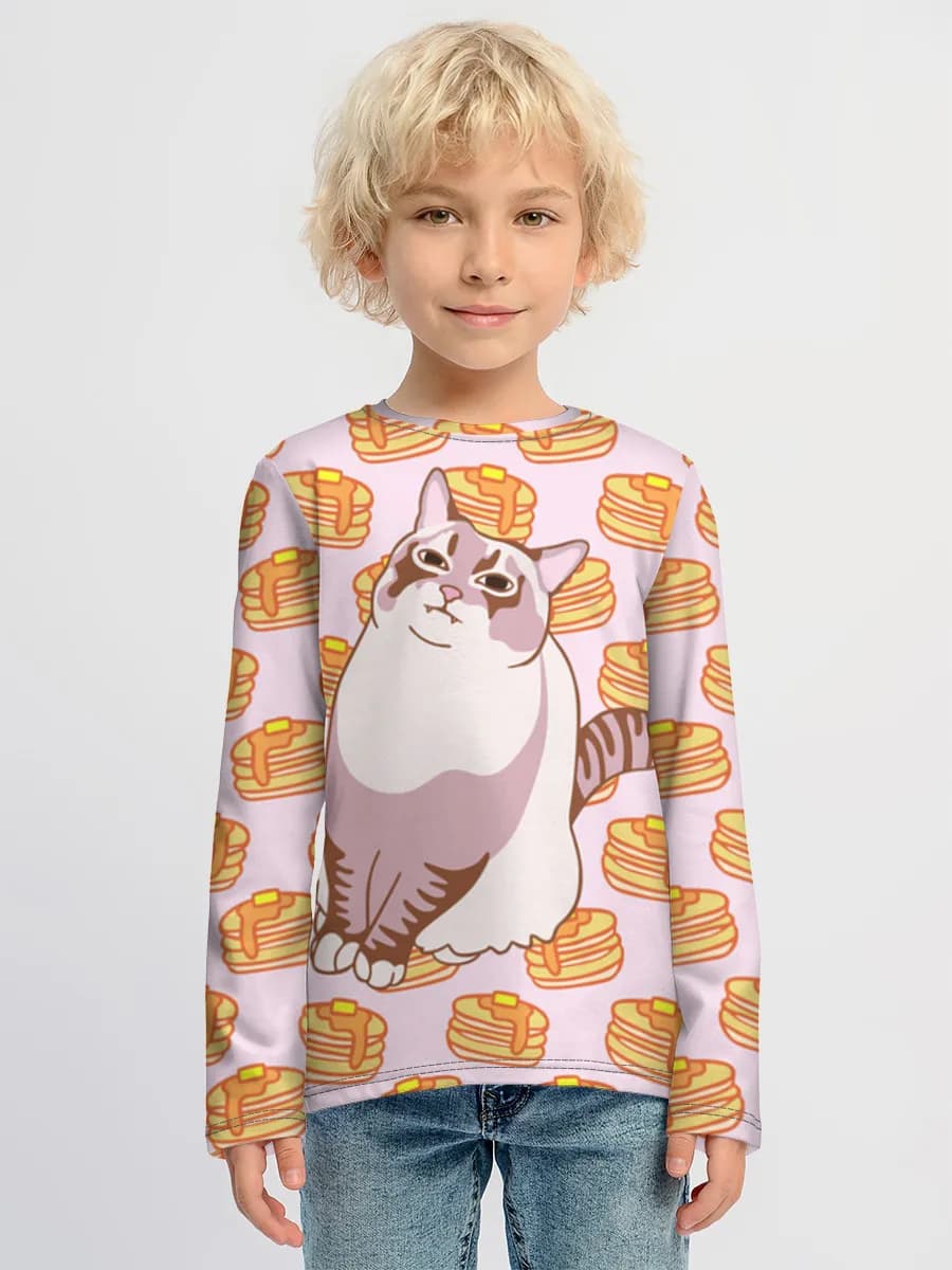 Children's cotton long sleeve shirt