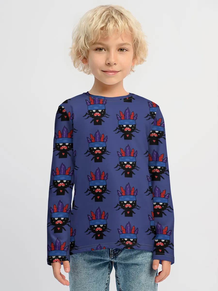 Children's cotton long sleeve shirt