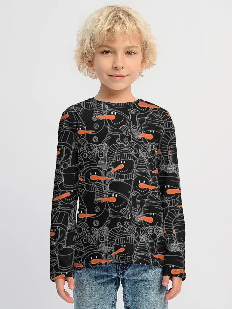 Children's cotton long sleeve shirt