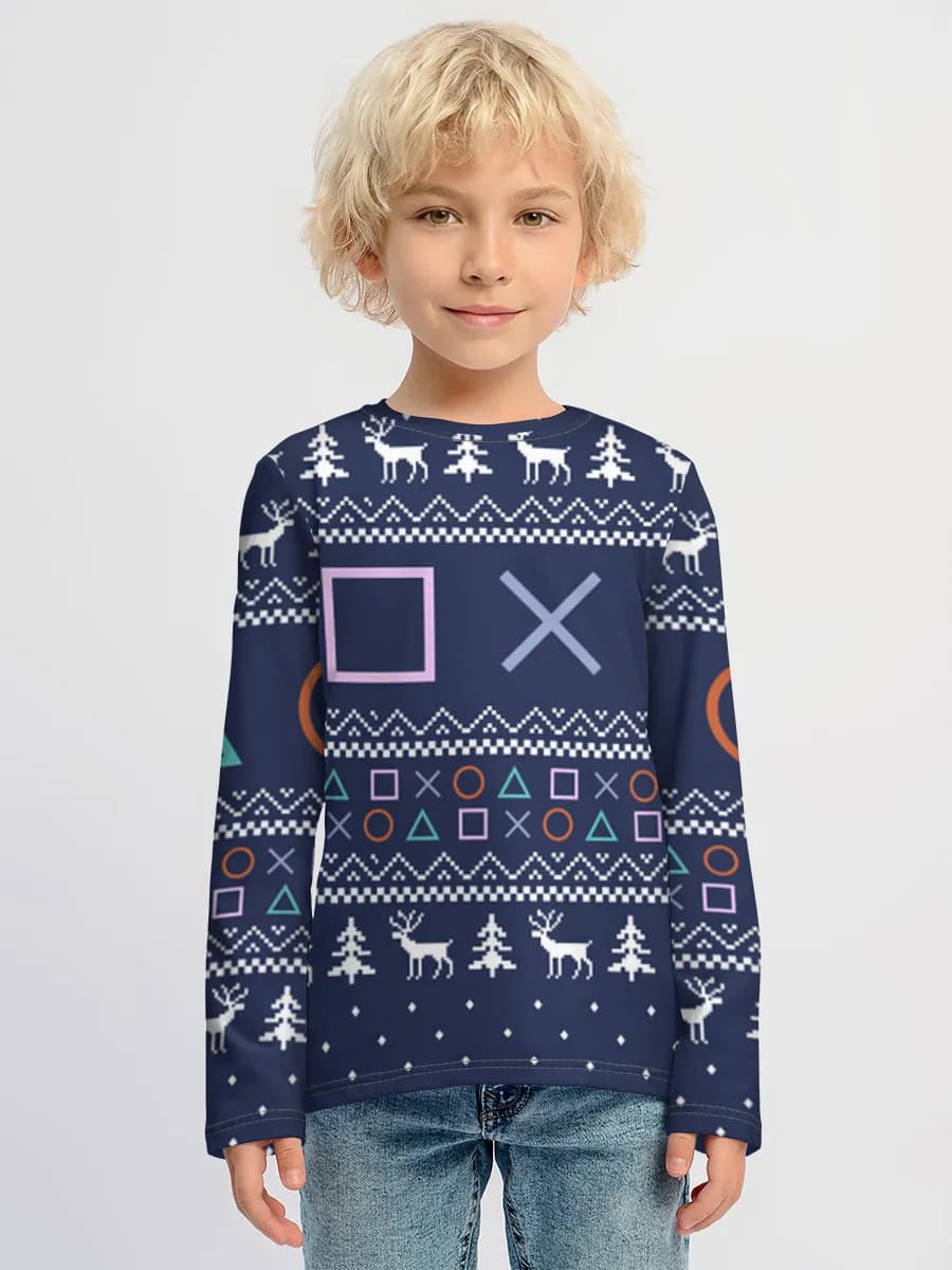 Children's cotton long sleeve shirt