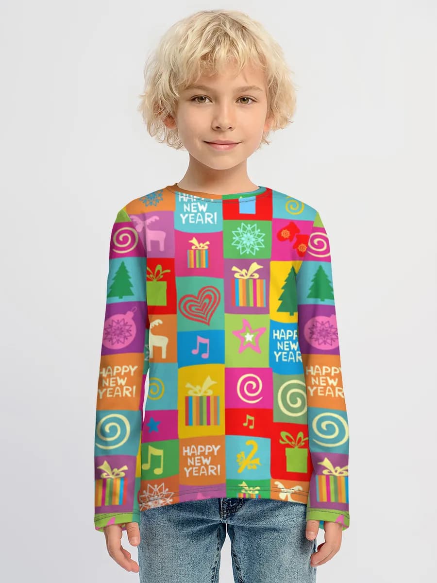 Children's cotton long sleeve shirt
