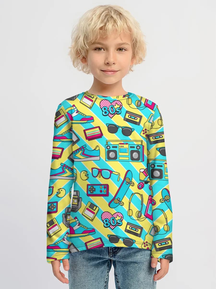 Children's cotton long sleeve shirt