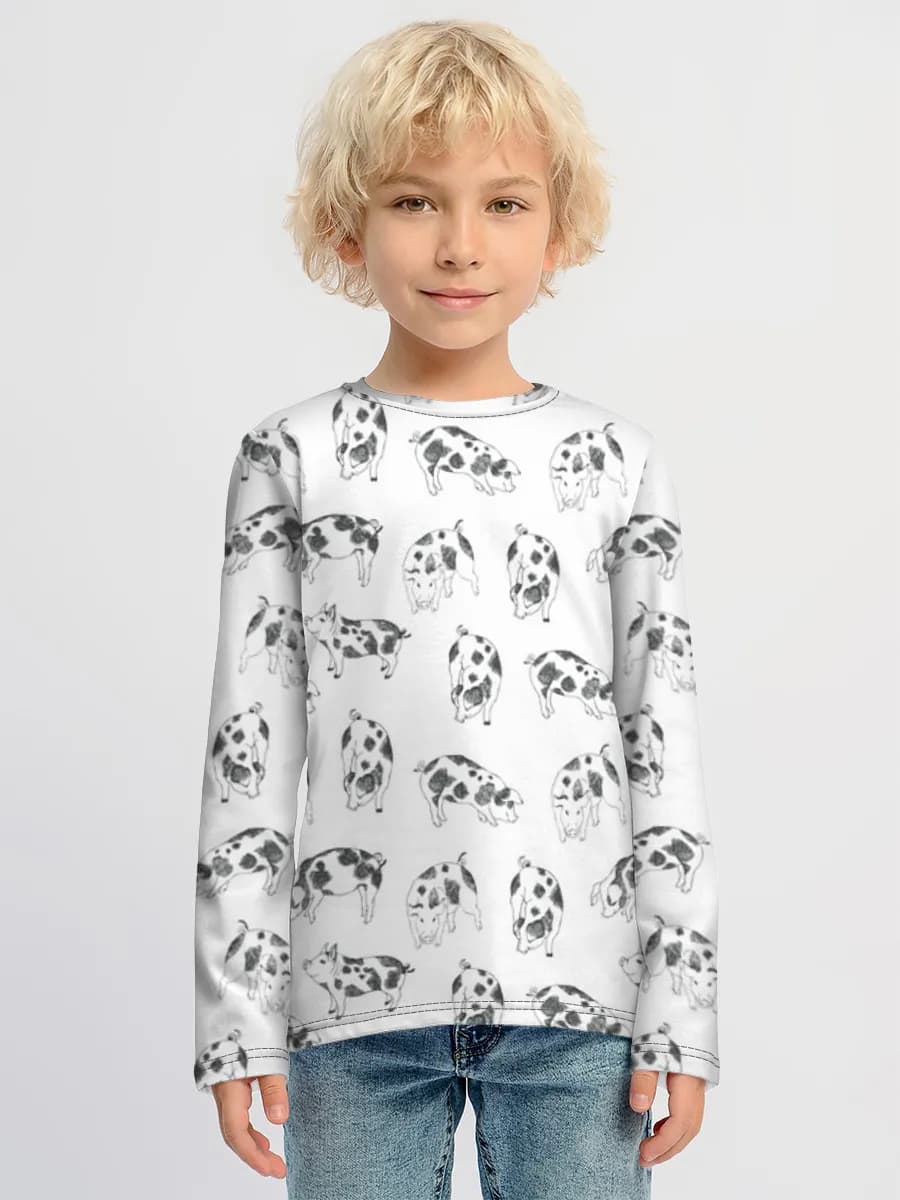 Children's cotton long sleeve shirt