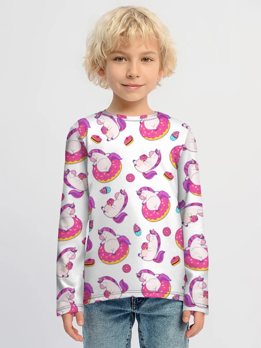 Children's cotton long sleeve shirt