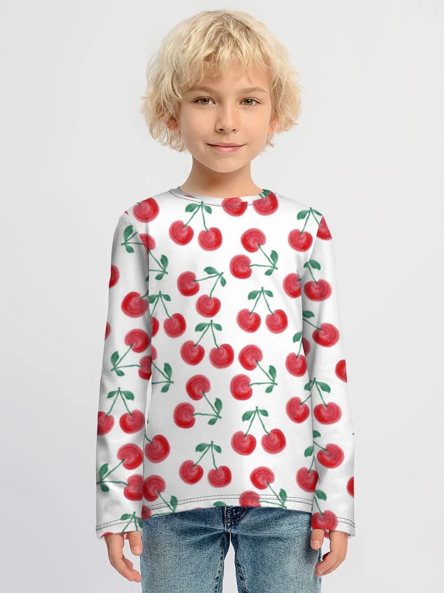 Children's cotton long sleeve shirt