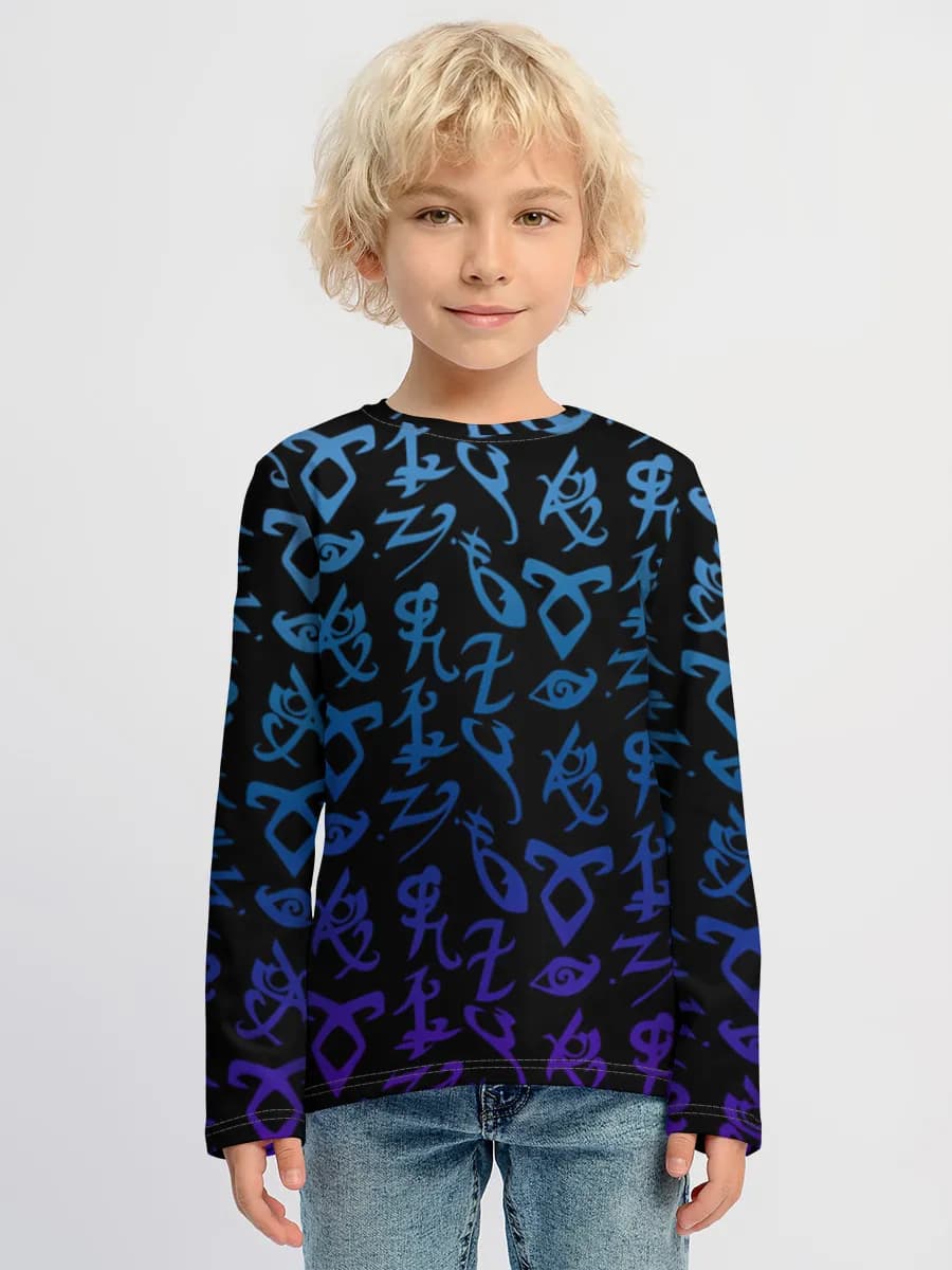 Children's cotton long sleeve shirt