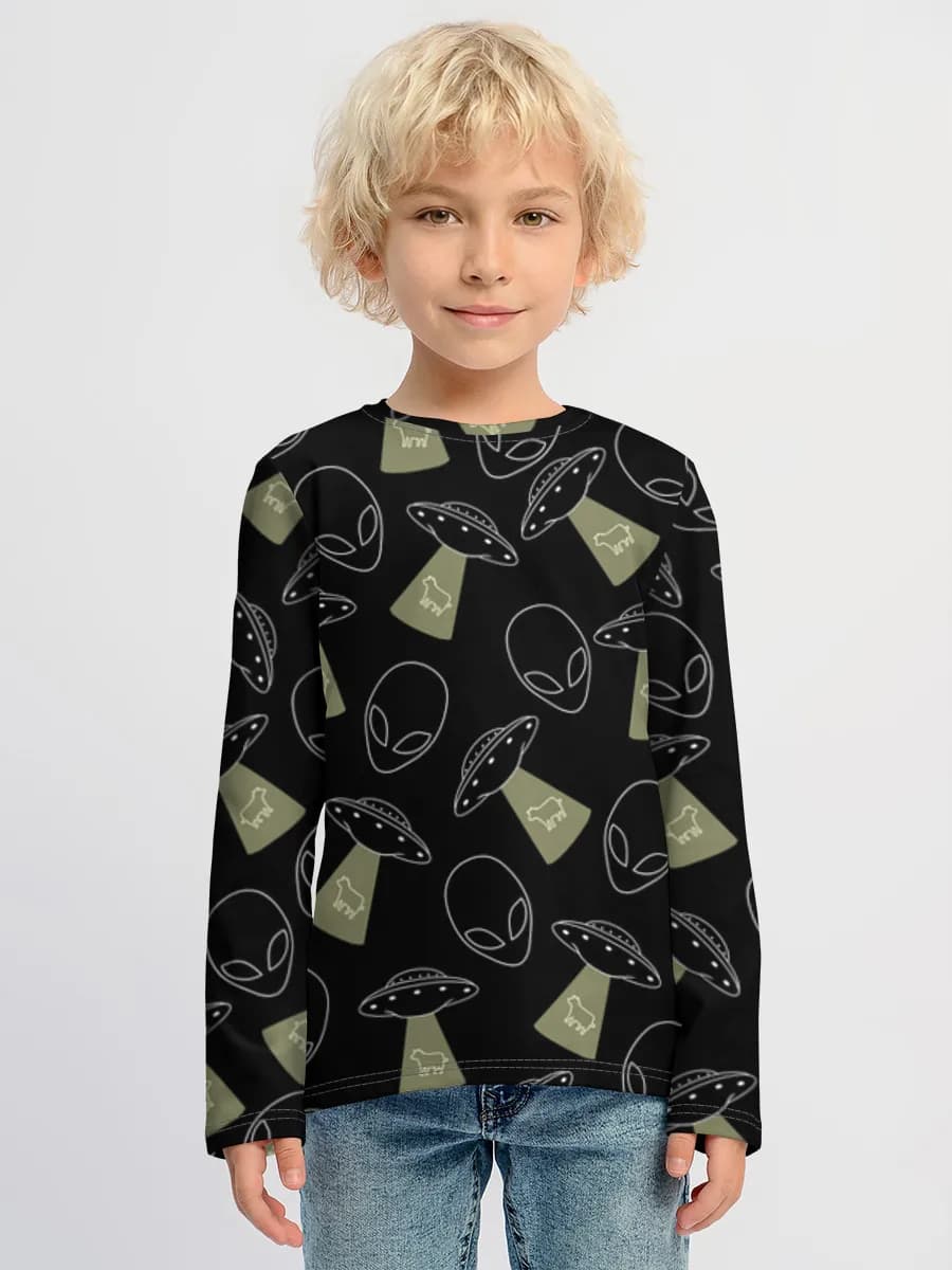 Children's cotton long sleeve shirt