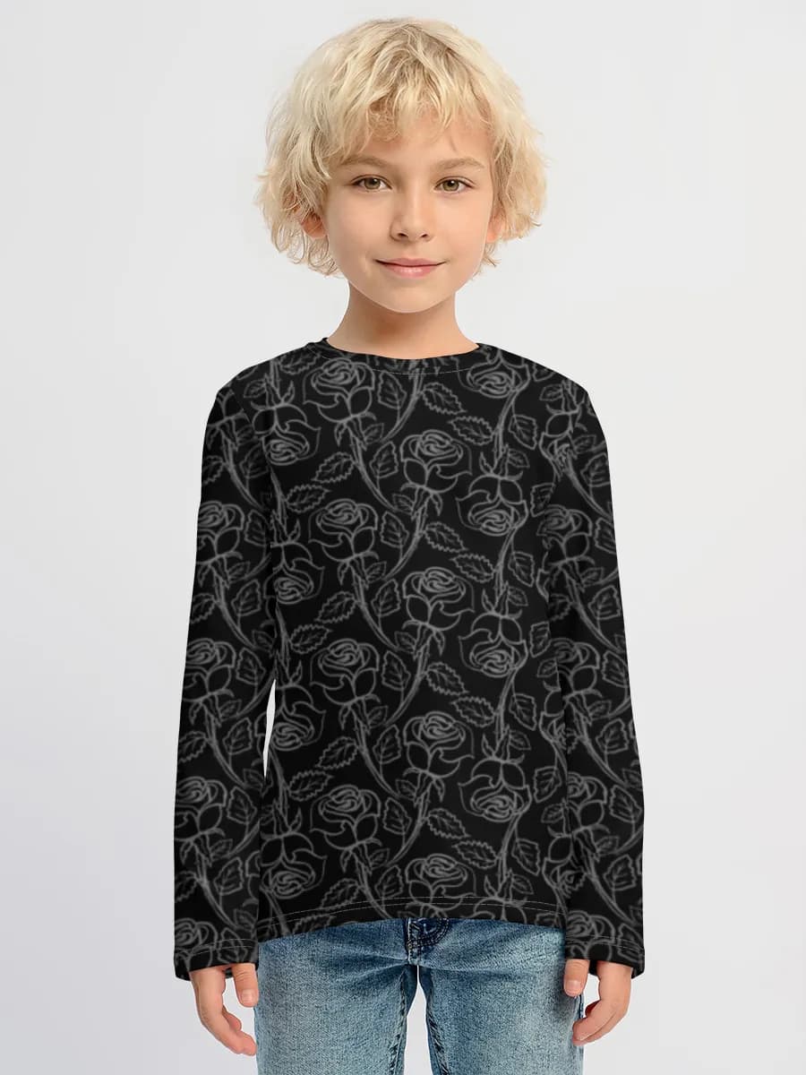 Children's cotton long sleeve shirt