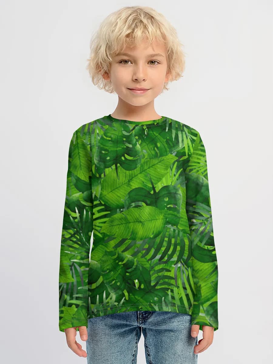 Watercolor Tropical Jungle Leaves