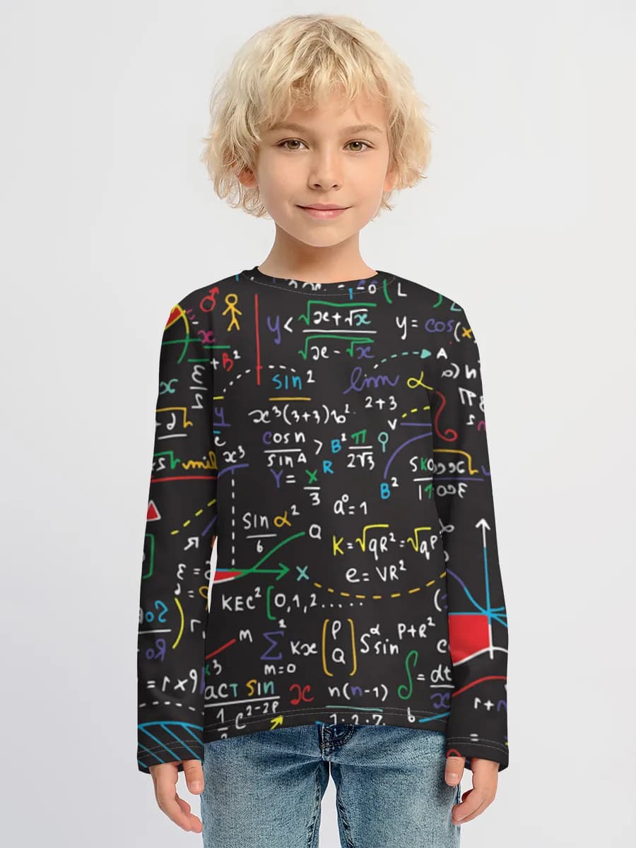 Children's cotton long sleeve shirt