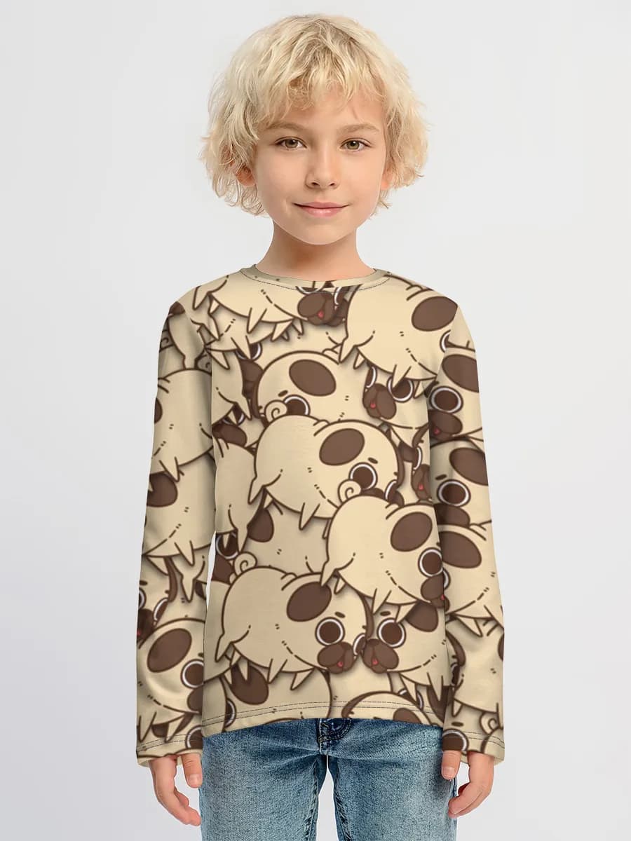 Children's cotton long sleeve shirt