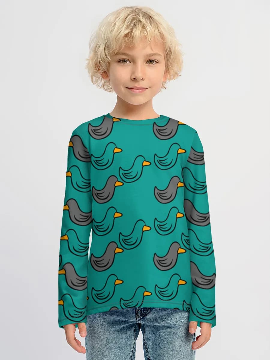 Children's cotton long sleeve shirt