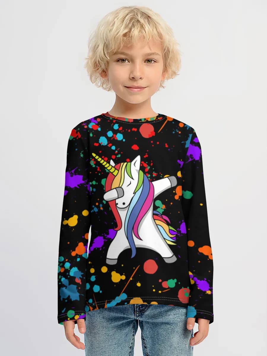 Children's cotton long sleeve shirt