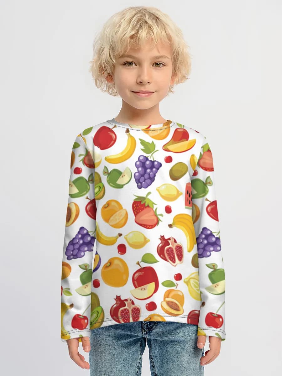 Children's cotton long sleeve shirt
