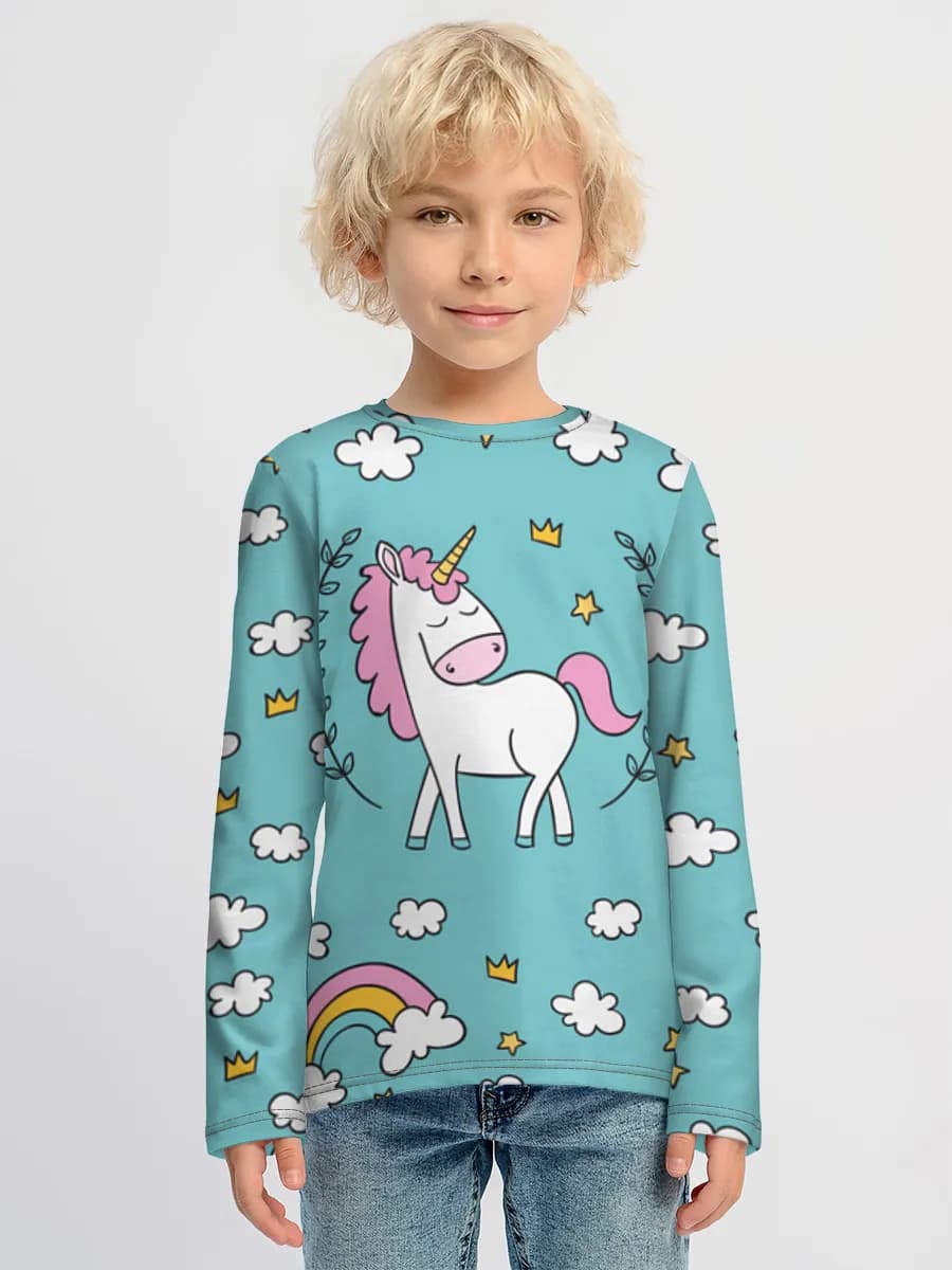Children's cotton long sleeve shirt