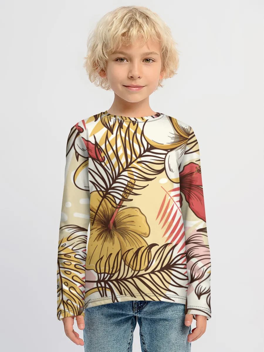 Children's cotton long sleeve shirt