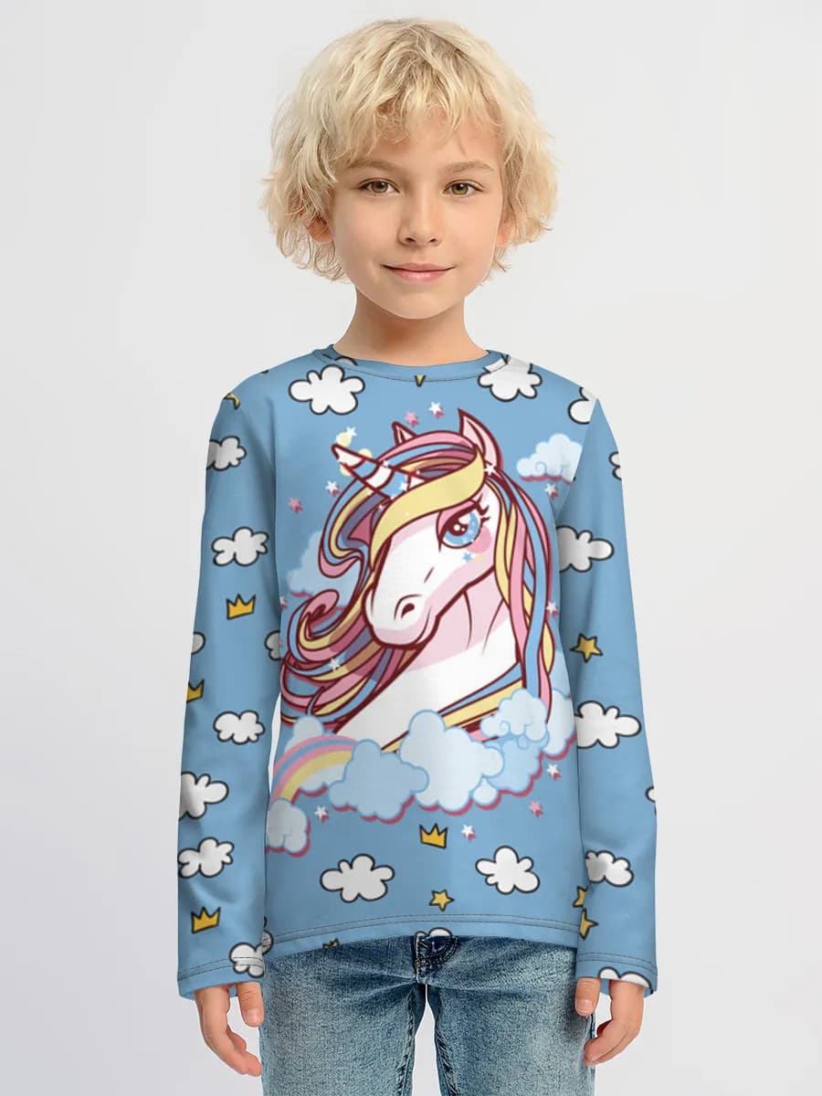 Children's cotton long sleeve shirt
