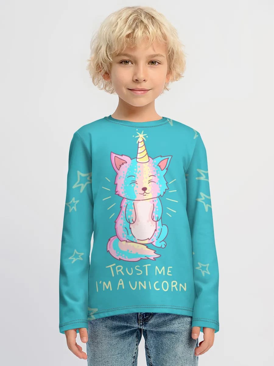 Children's cotton long sleeve shirt