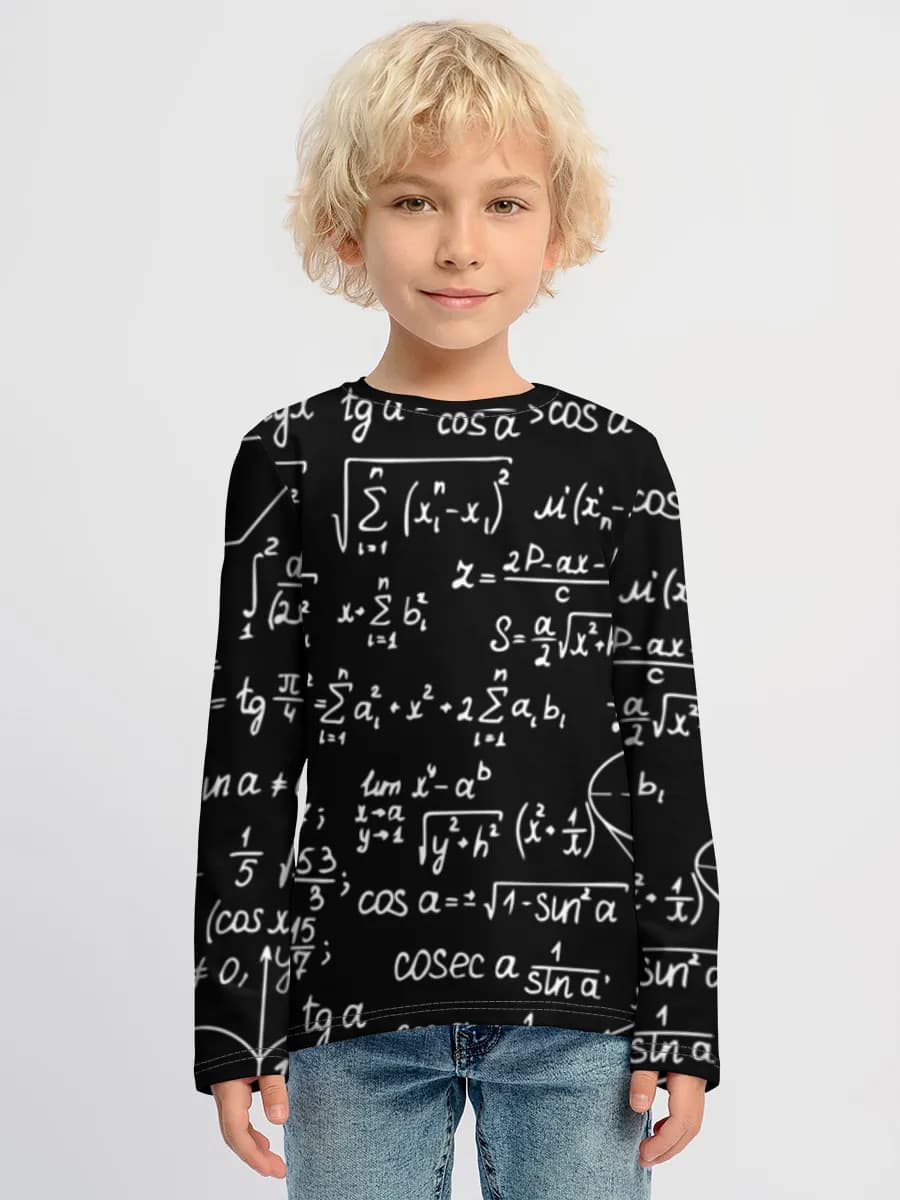 Children's cotton long sleeve shirt