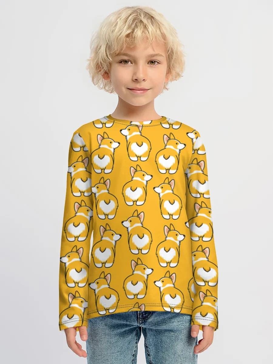 Children's cotton long sleeve shirt