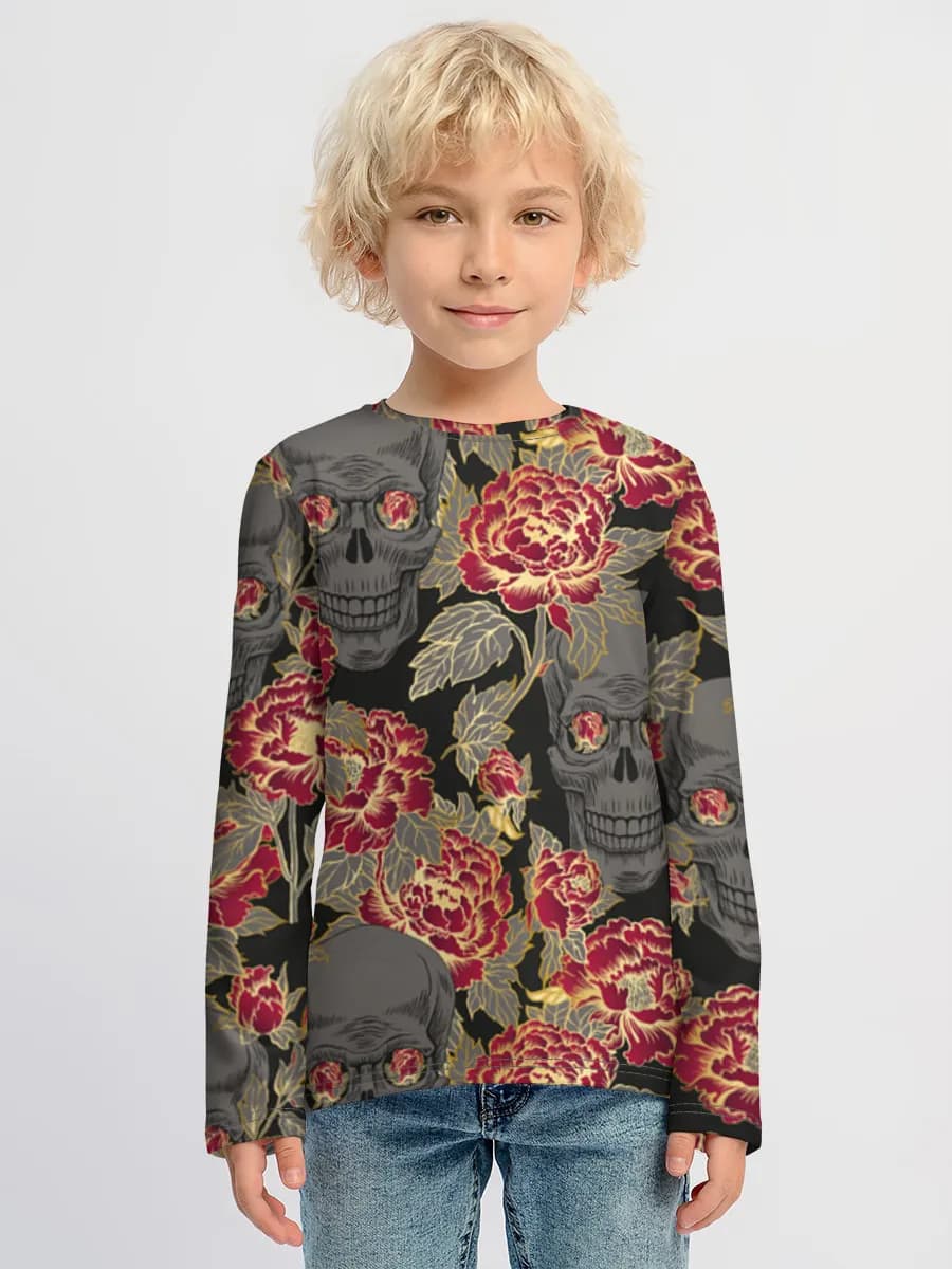 Children's cotton long sleeve shirt