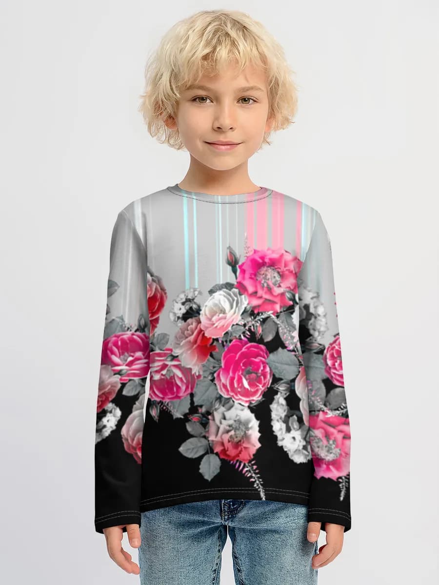 Children's cotton long sleeve shirt