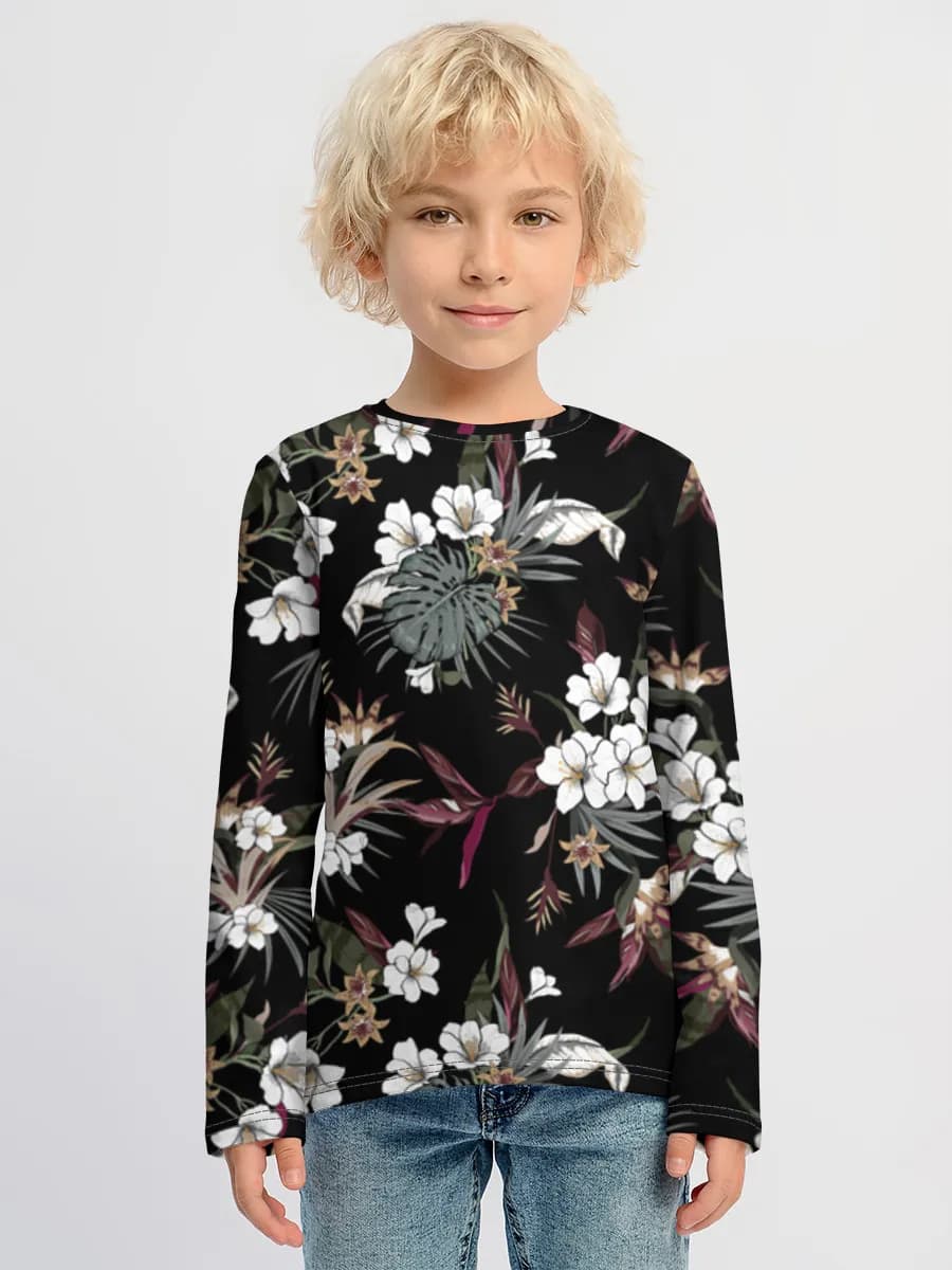 Children's cotton long sleeve shirt