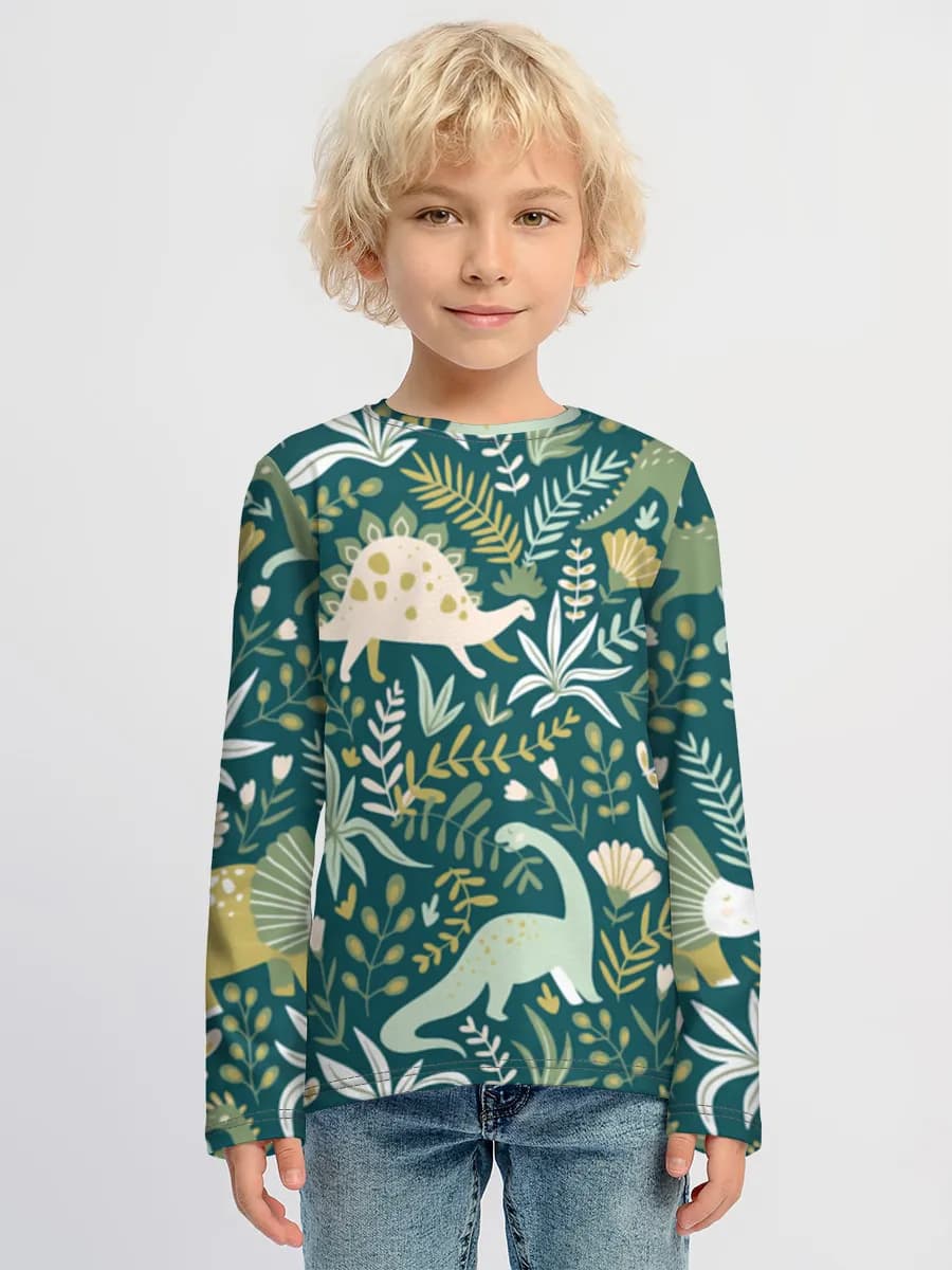 Children's cotton long sleeve shirt
