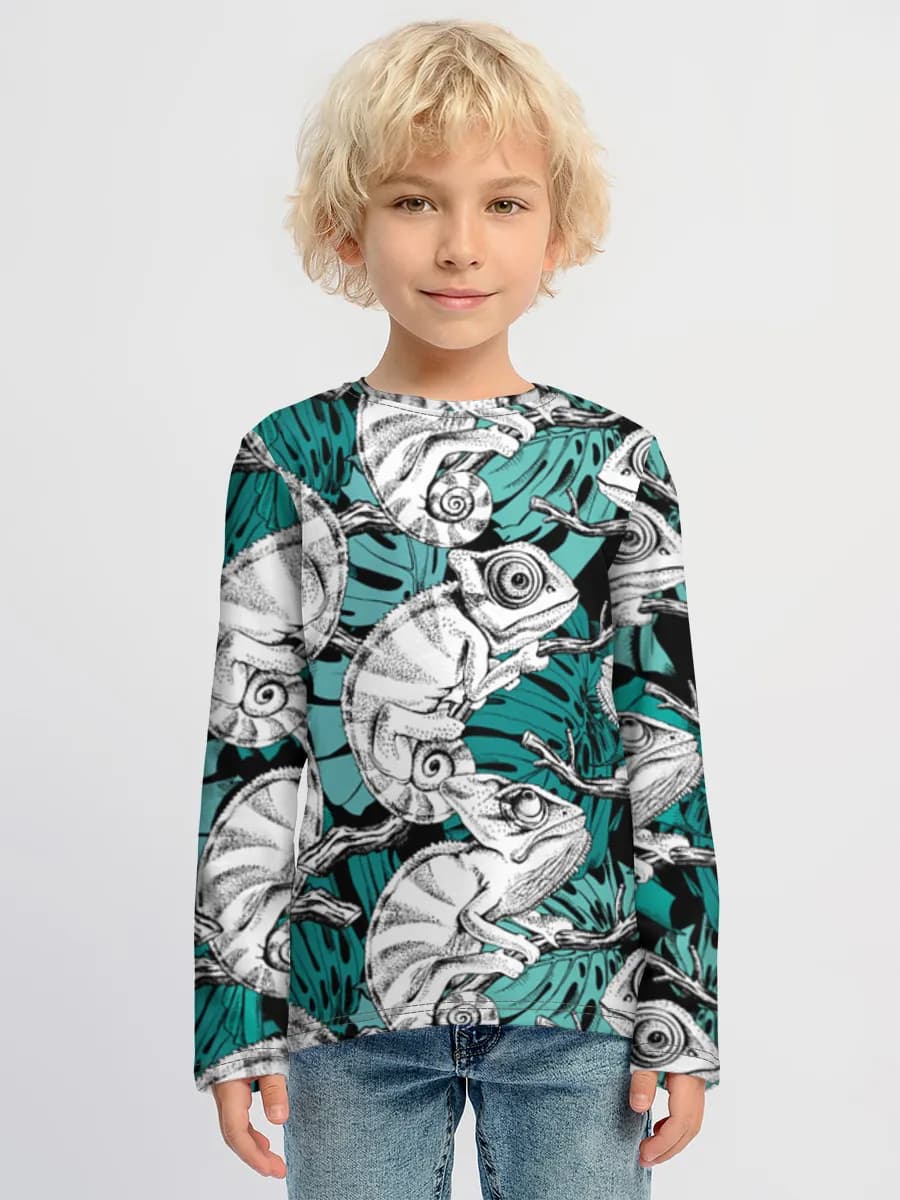 Children's cotton long sleeve shirt