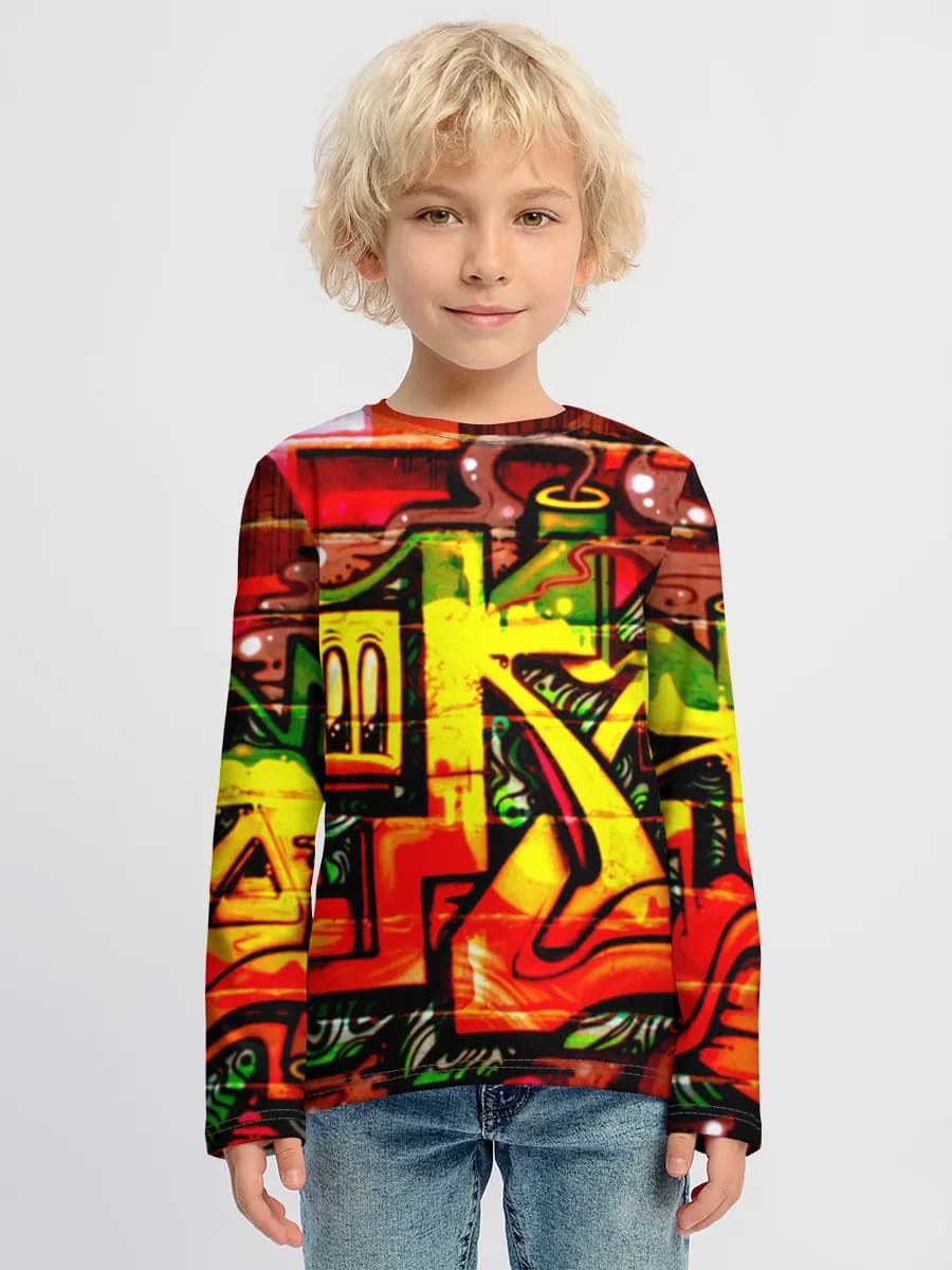 Children's cotton long sleeve shirt