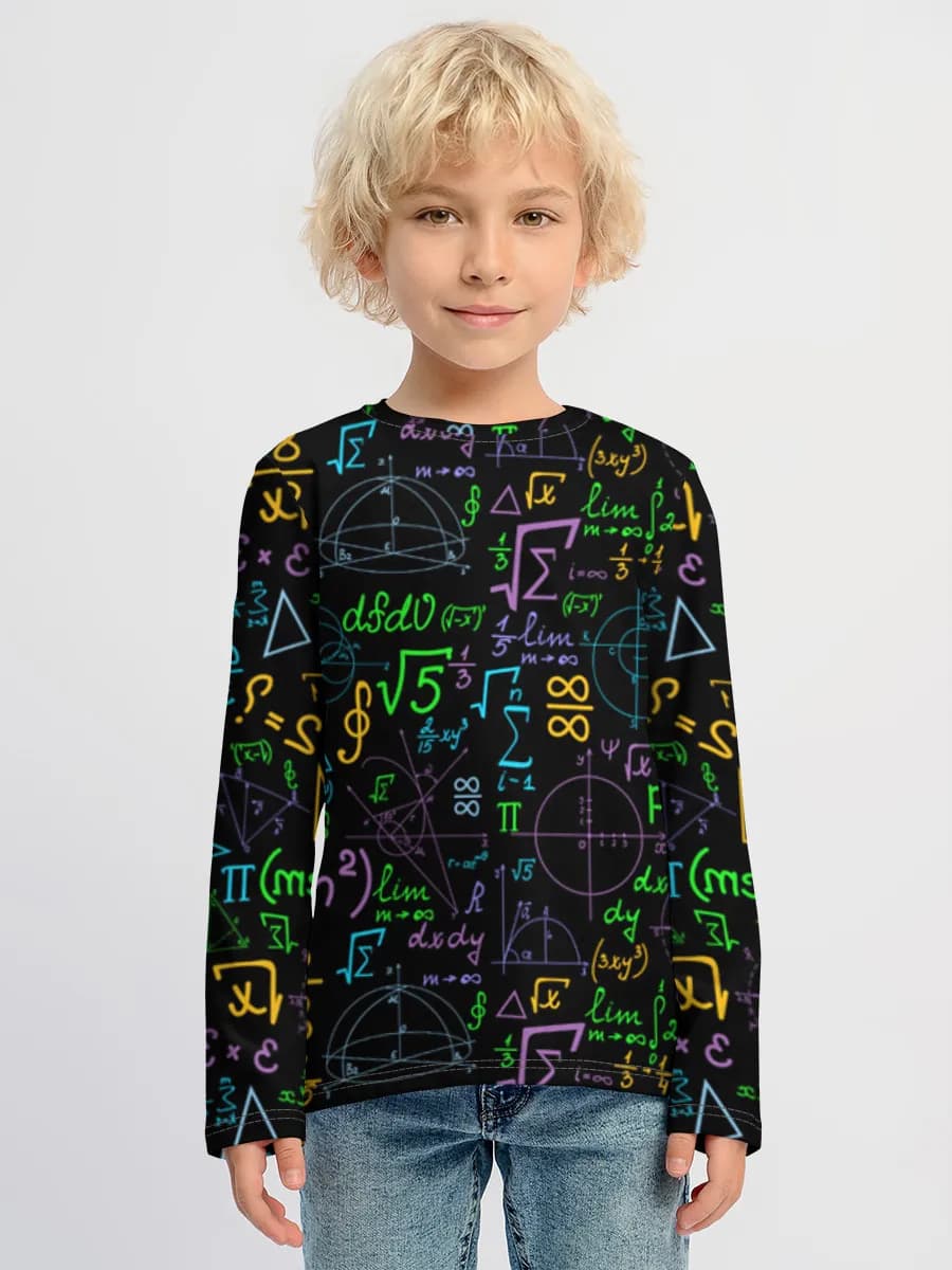 Children's cotton long sleeve shirt