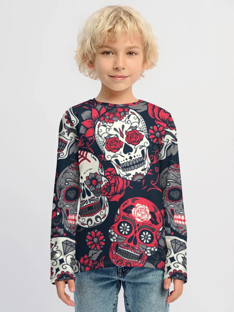 Children's cotton long sleeve shirt