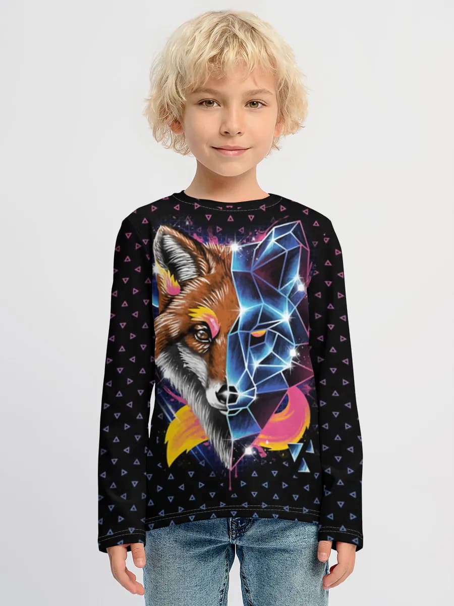 Children's cotton long sleeve shirt
