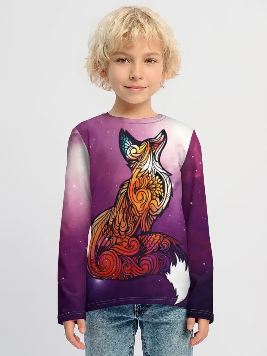 Children's cotton long sleeve shirt