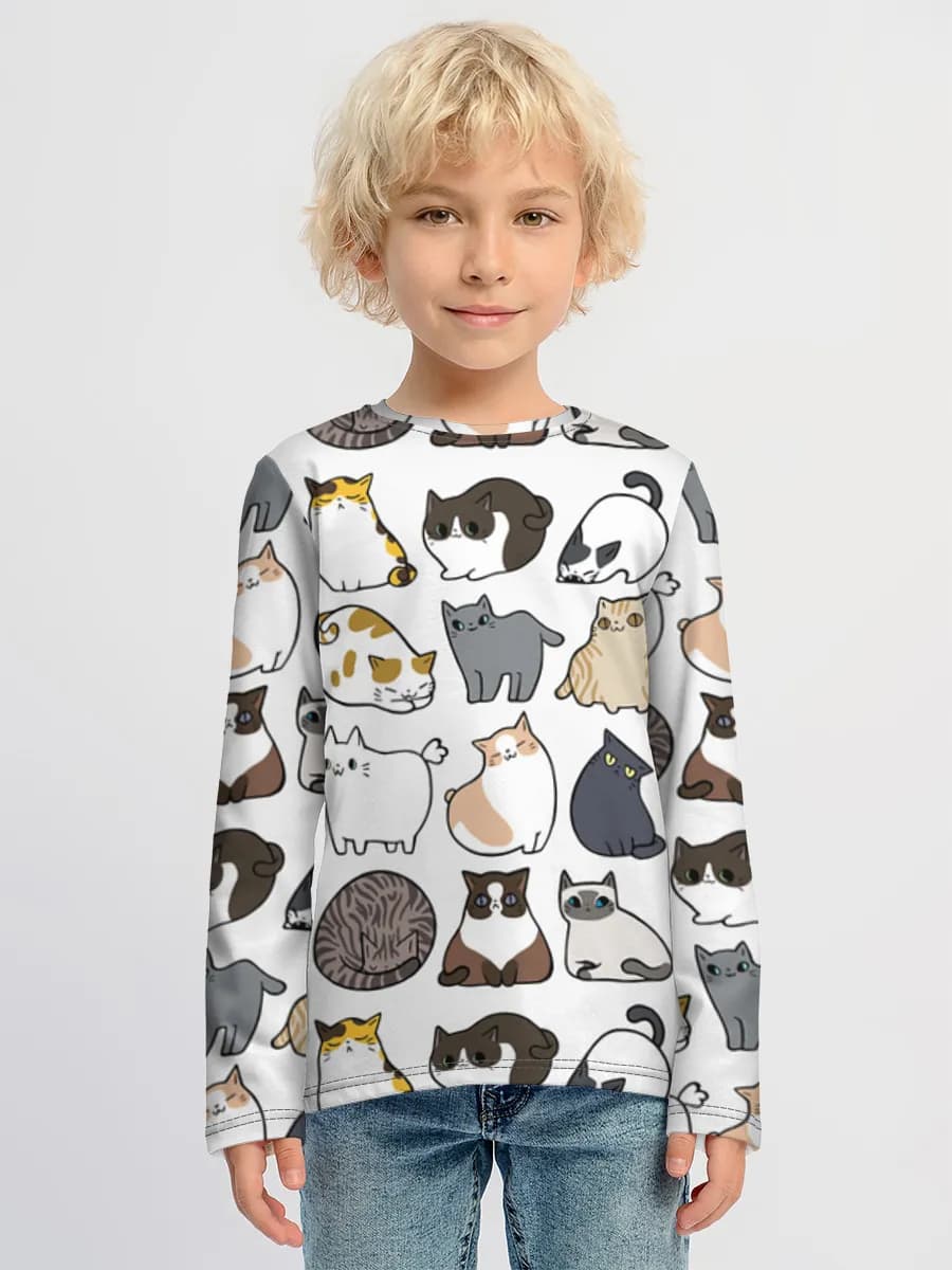 Children's cotton long sleeve shirt